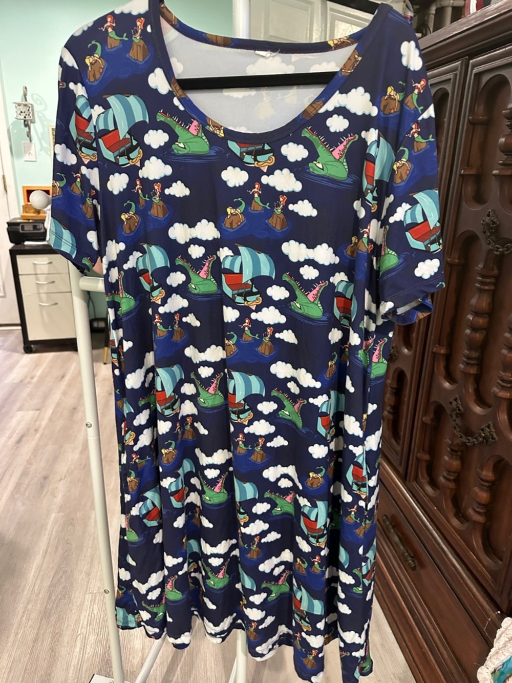 Peter Pan Mermaid Lagoon Cloud Swing Dress Ambrie size 1X